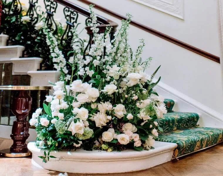 Blooming haus designs draw guests into an immersive floral landscape