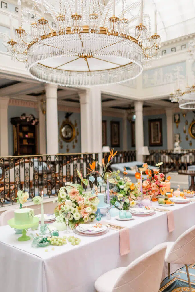 The importance of floral design in retail & hospitality 2025 18 Floral design in retail hospitality colourful flowers at lanesborough hotel in london