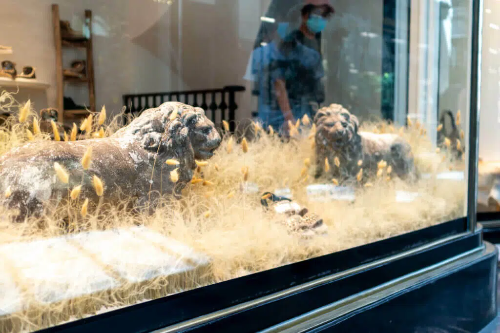 The importance of floral design in retail & hospitality 2025 21 Floral design in retail hospitality dried grasses installatio