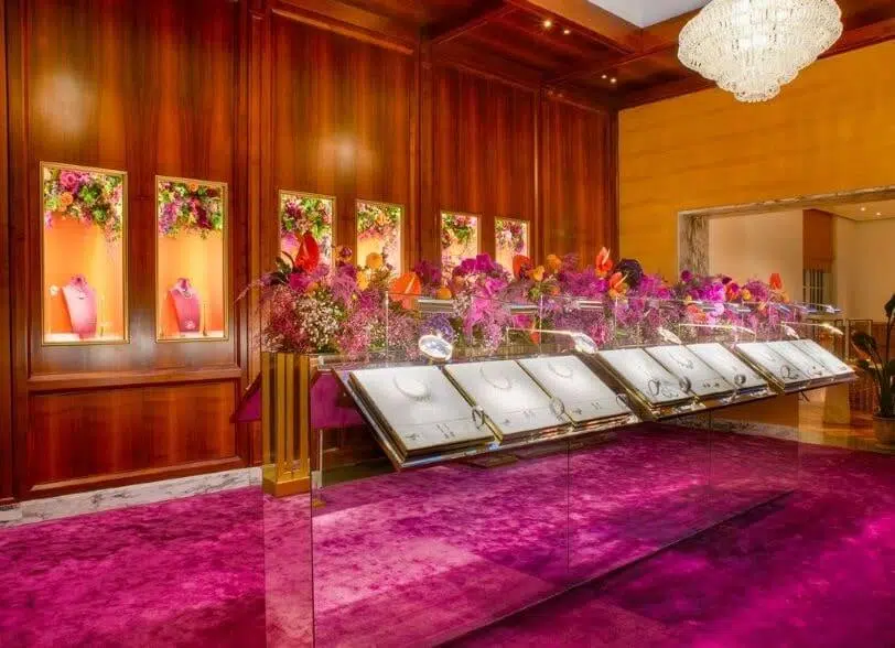 Biophilic floral design for bulgari london by blooming haus