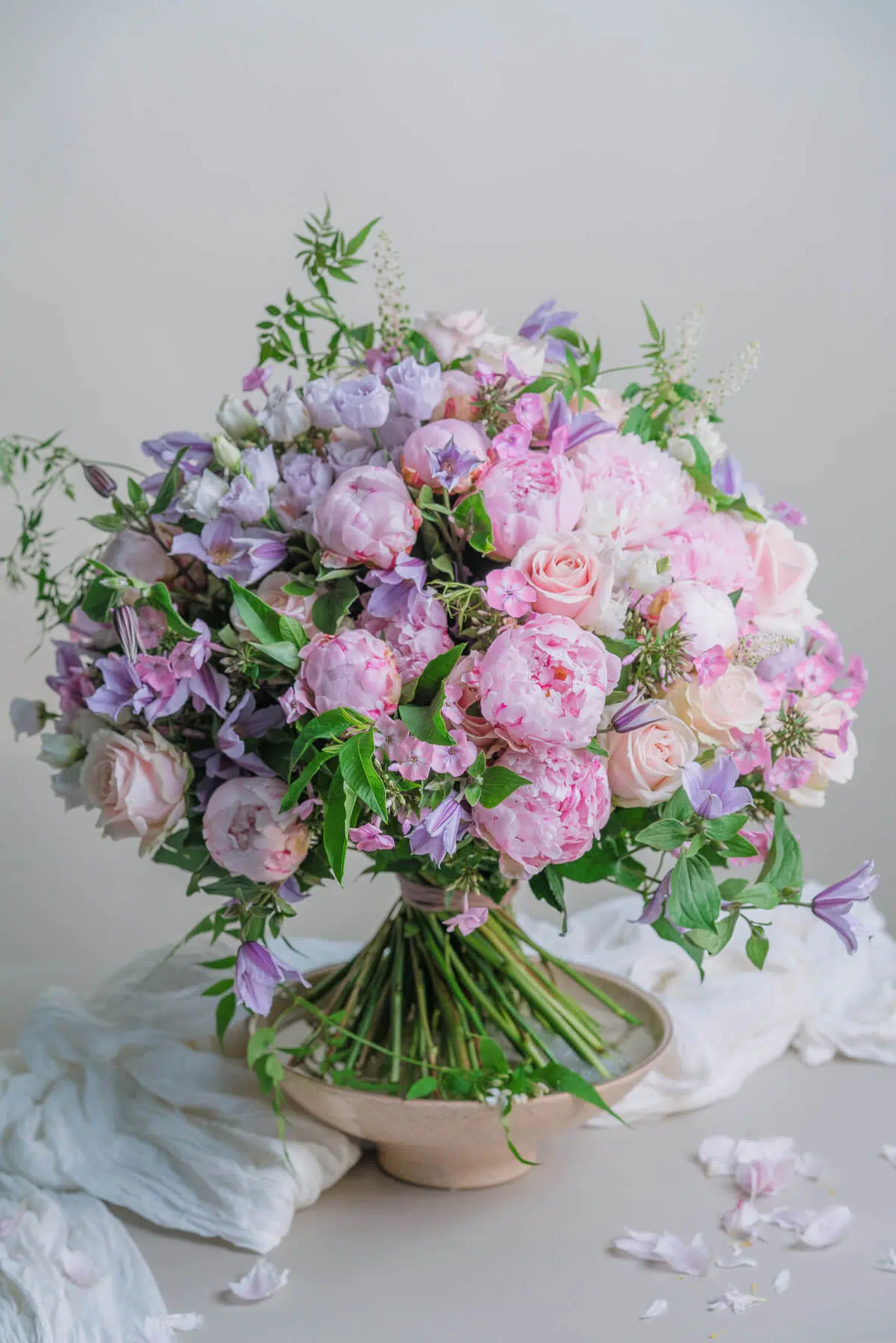 Peony and jasmine bouquet. Blooming haus, flowers london