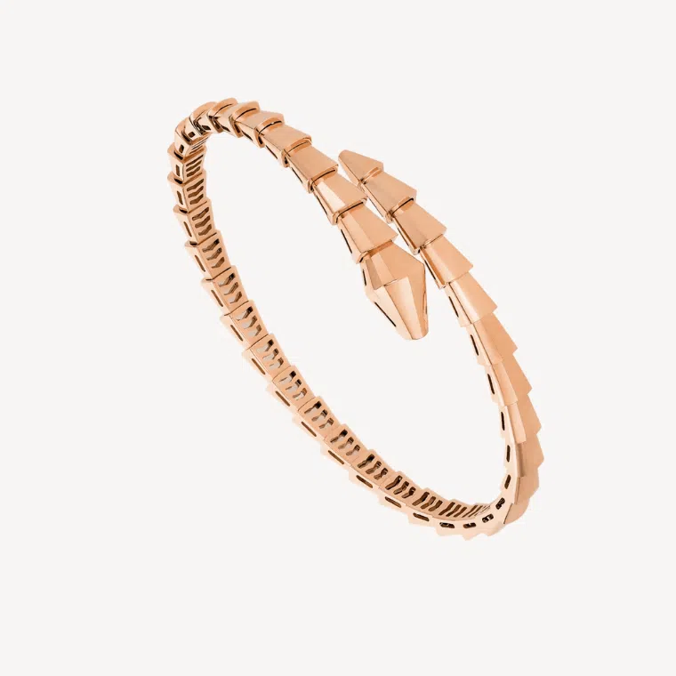 Rose gold bvlgari serpenti viper bracelet