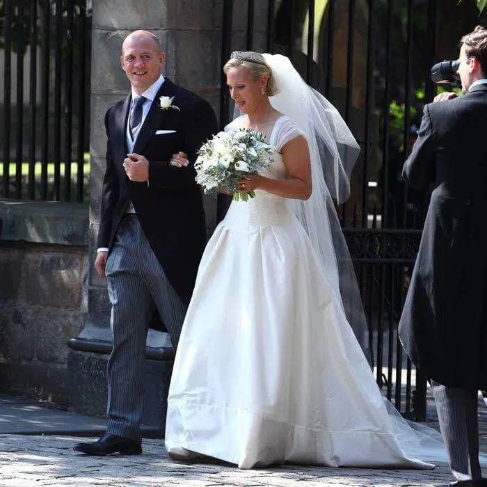 Zara tindall wedding bouquet